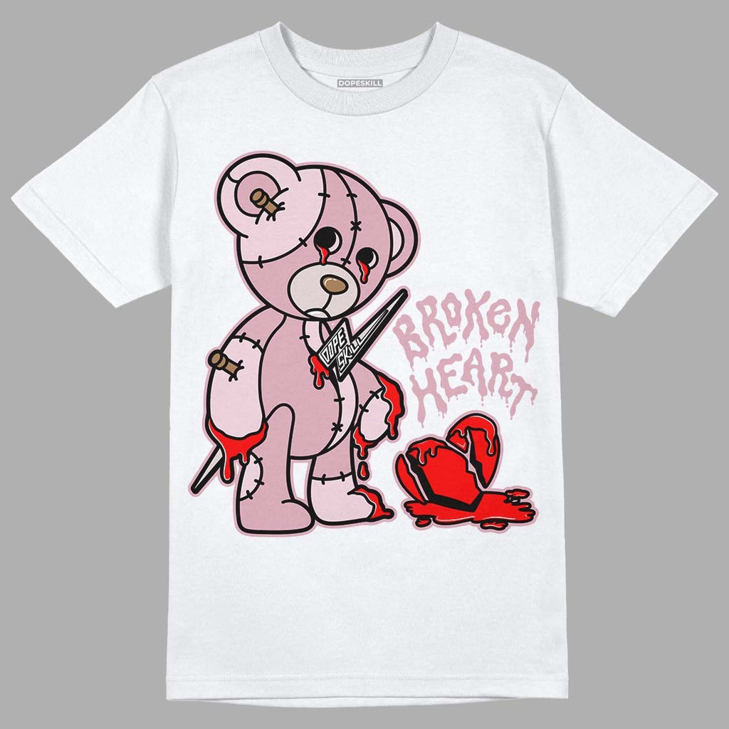 Dunk Low Teddy Bear Pink DopeSkill T-Shirt Broken Heart Graphic