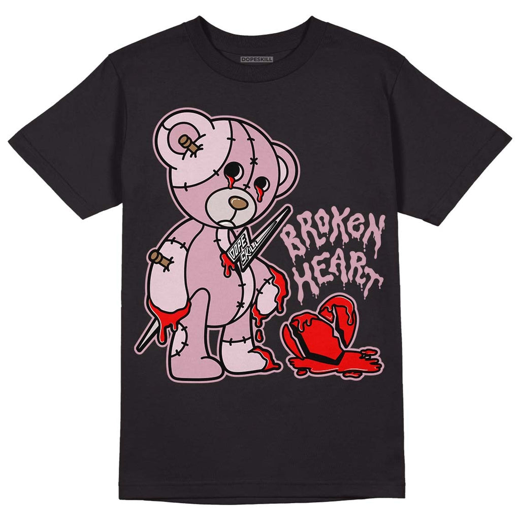 Dunk Low Teddy Bear Pink DopeSkill T-Shirt Broken Heart Graphic