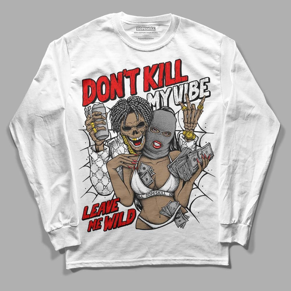 Dunk Panda White Black DopeSkill Long Sleeve T-Shirt Don't Kill My Vibe Graphic