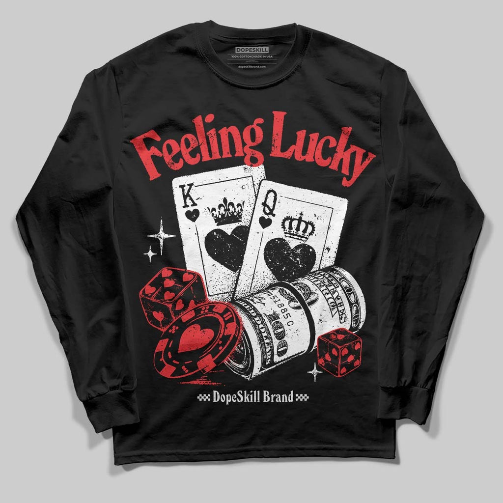 Dunk Panda White Black DopeSkill Long Sleeve T-Shirt Feeling Lucky Graphic