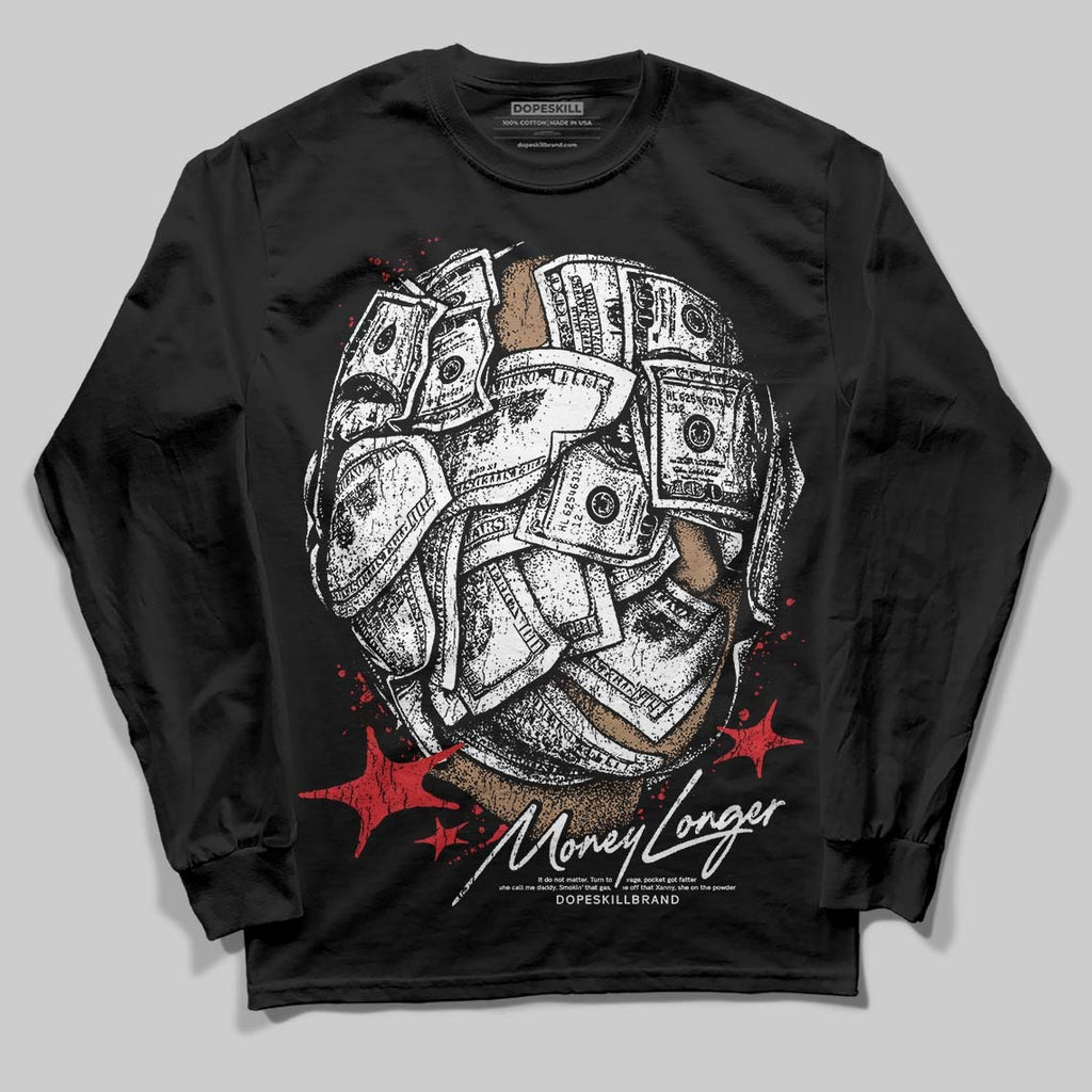 Dunk Panda White Black DopeSkill Long Sleeve T-Shirt Money Longer Graphic