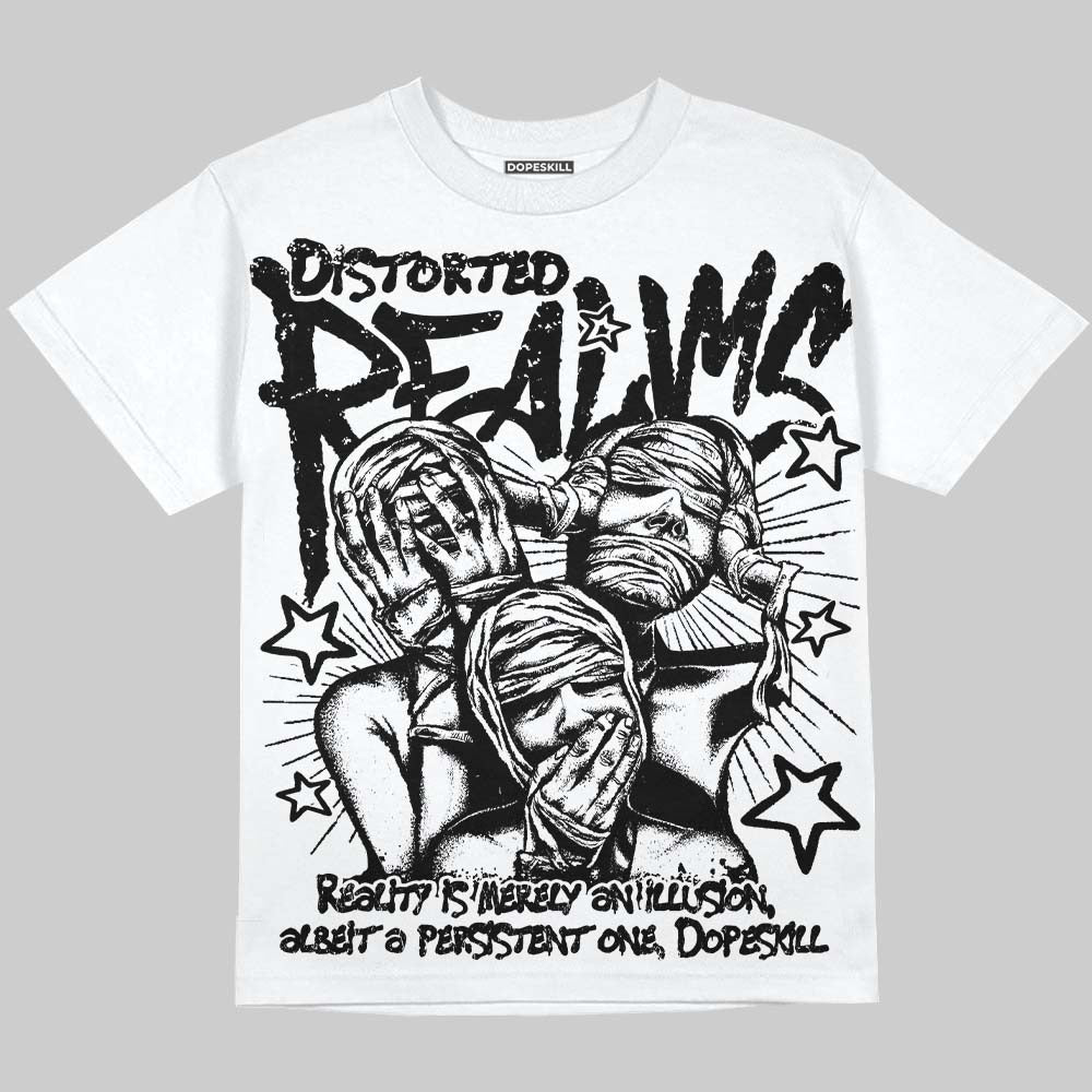Dunk Panda White Black DopeSkill Oversize Print T-Shirt Distorted Realms Graphic