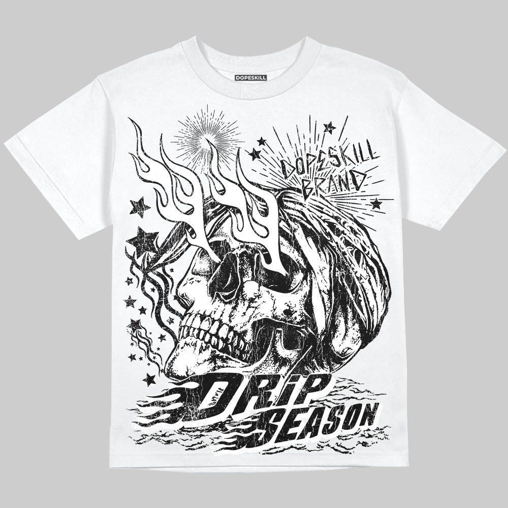 Dunk Panda White Black DopeSkill Oversize Print T-Shirt Drip Season Graphic