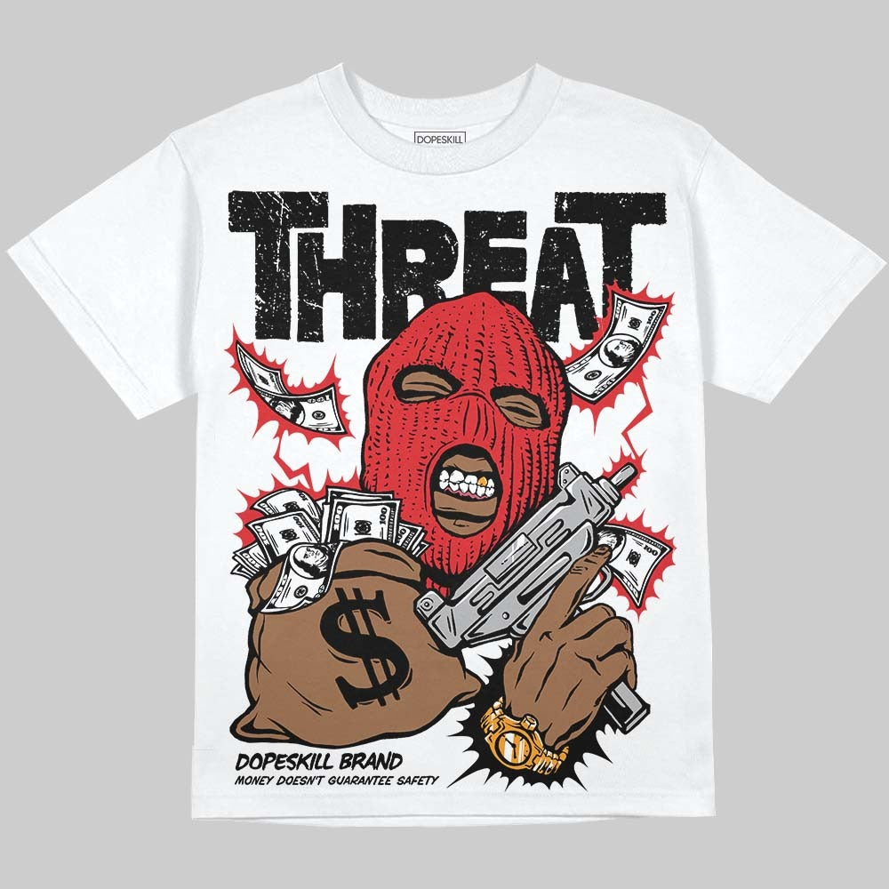 Dunk Panda White Black DopeSkill Oversize Print T-Shirt Under Threat Graphic