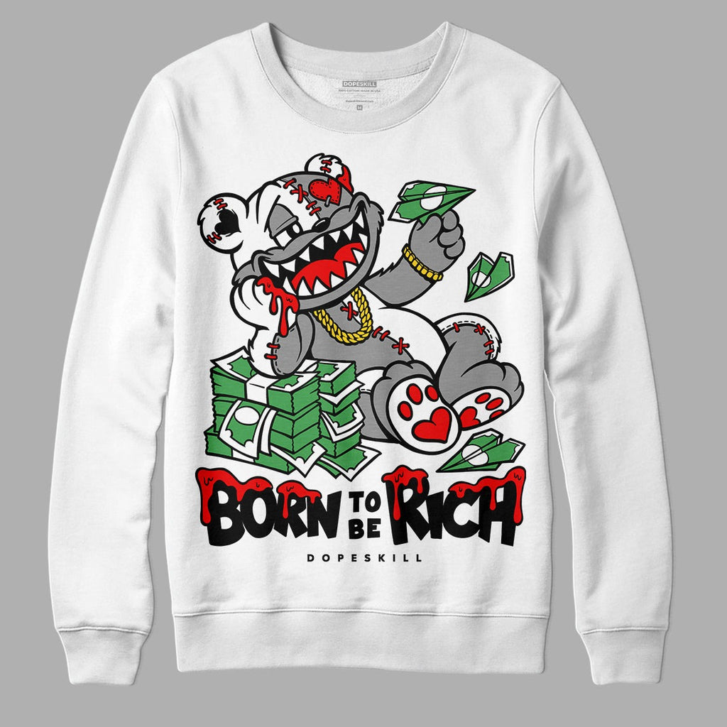 Dunk Panda White Black DopeSkill Sweatshirt Born To Be Rich Graphic