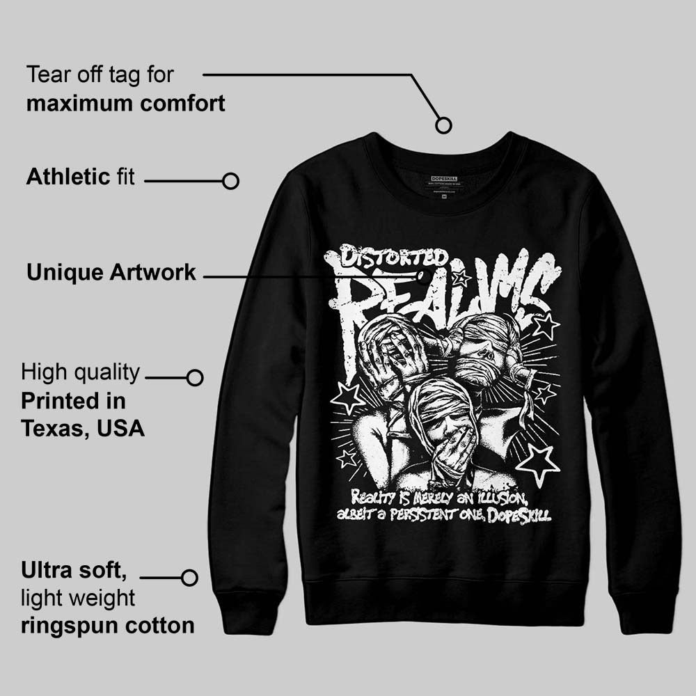 Dunk Panda White Black DopeSkill Sweatshirt Distorted Realms Graphic