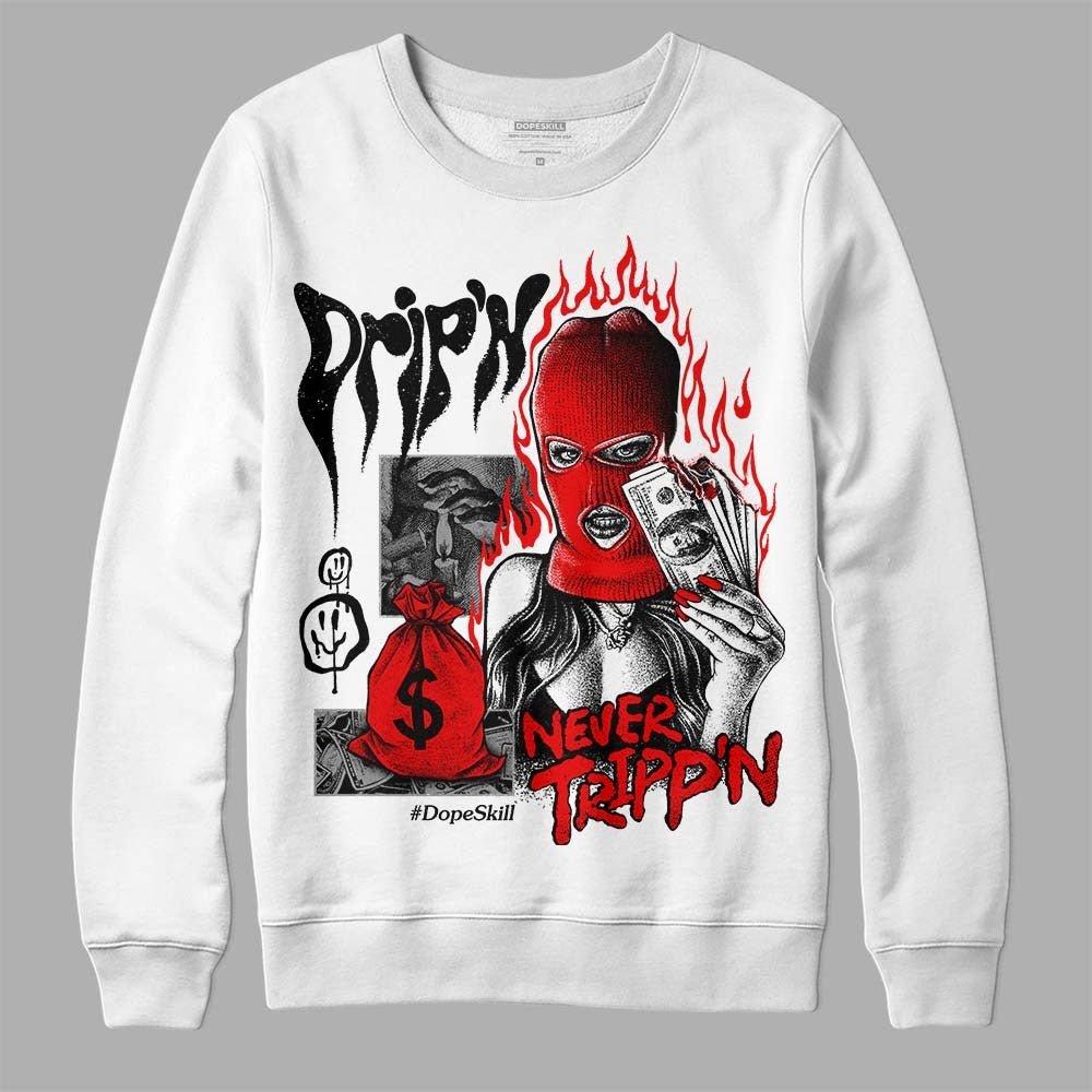 Dunk Panda White Black DopeSkill Sweatshirt Drip'n Never Tripp'n Graphic
