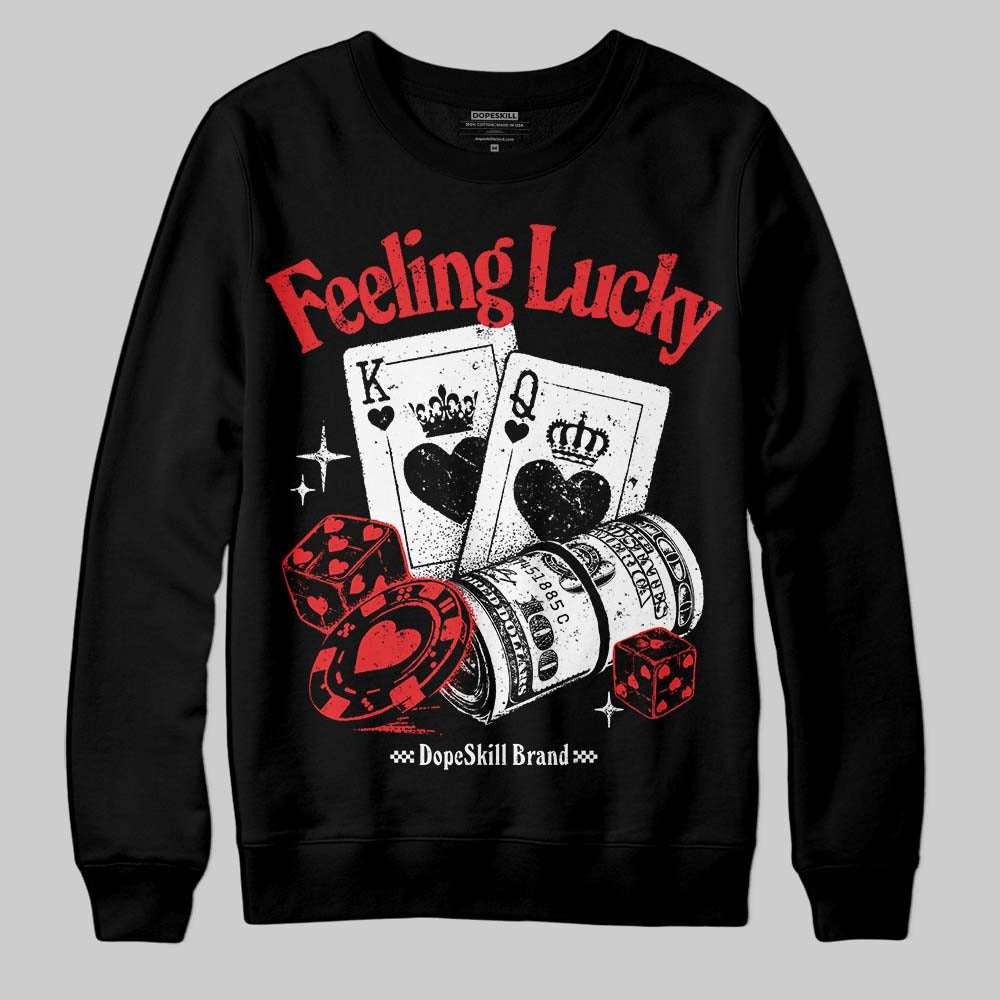 Dunk Panda White Black DopeSkill Sweatshirt Feeling Lucky Graphic