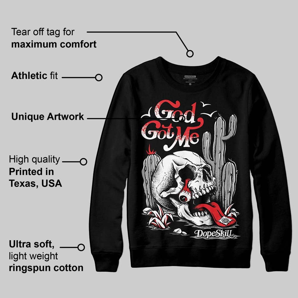 Dunk Panda White Black DopeSkill Sweatshirt God Got Me Graphic