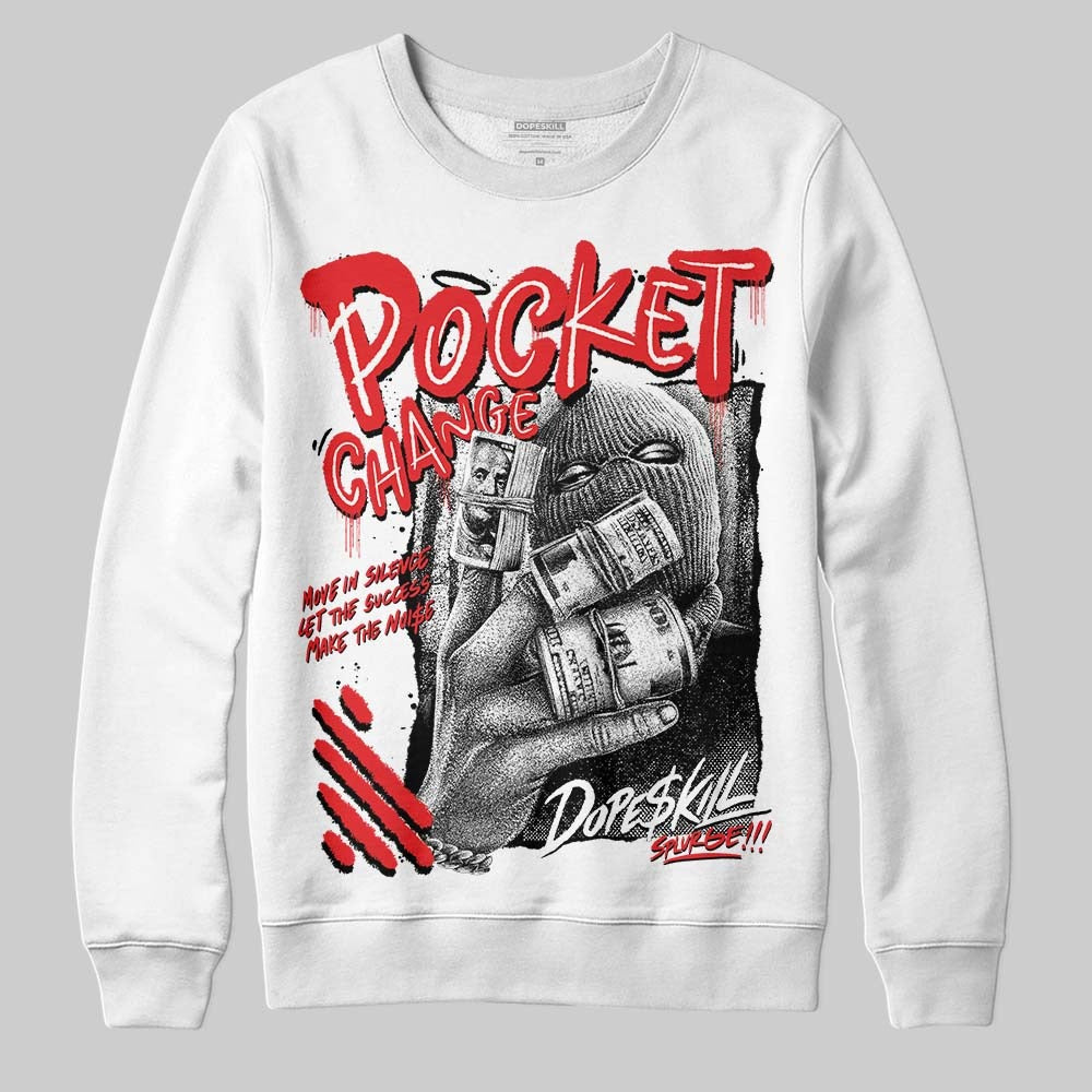 Dunk Panda White Black DopeSkill Sweatshirt Pocket Change Graphic
