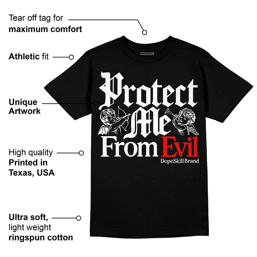 Dunk Panda White Black DopeSkill T-Shirt Protect Me From Evil Graphic