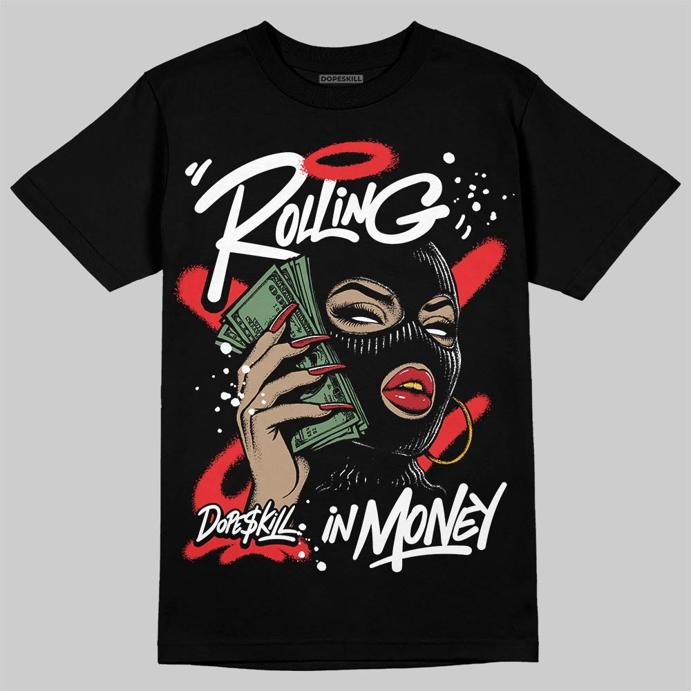 Dunk Panda White Black DopeSkill T-Shirt Rolling in Money Graphic