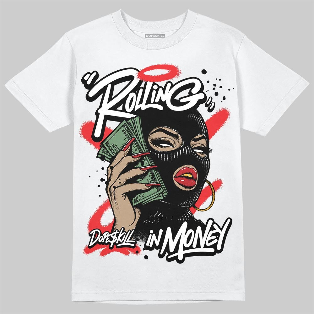 Dunk Panda White Black DopeSkill T-Shirt Rolling in Money Graphic