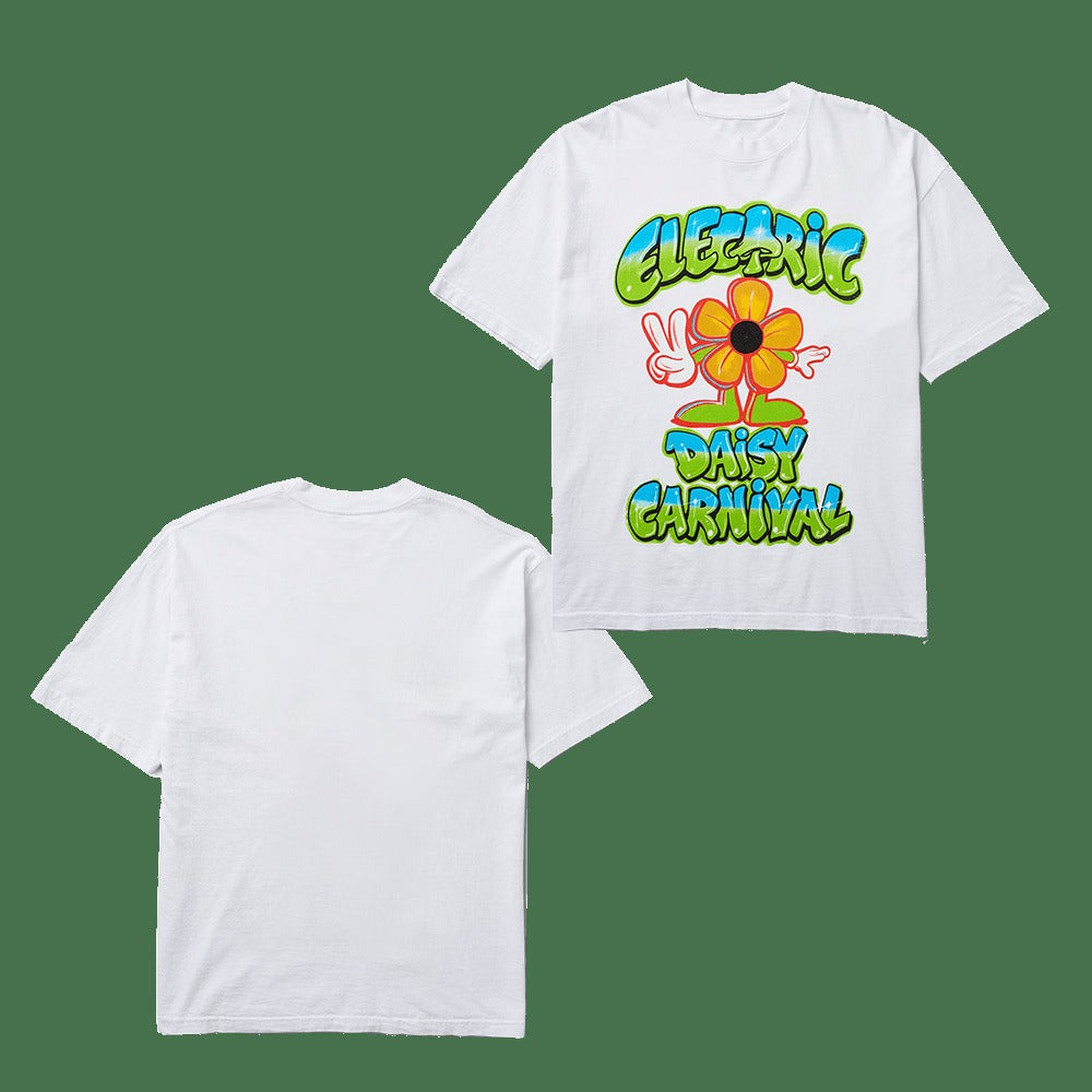 EDC Merch EDC Daisy Peace T-Shirt Gifts For Music Fans Father's Day Gift for Dad