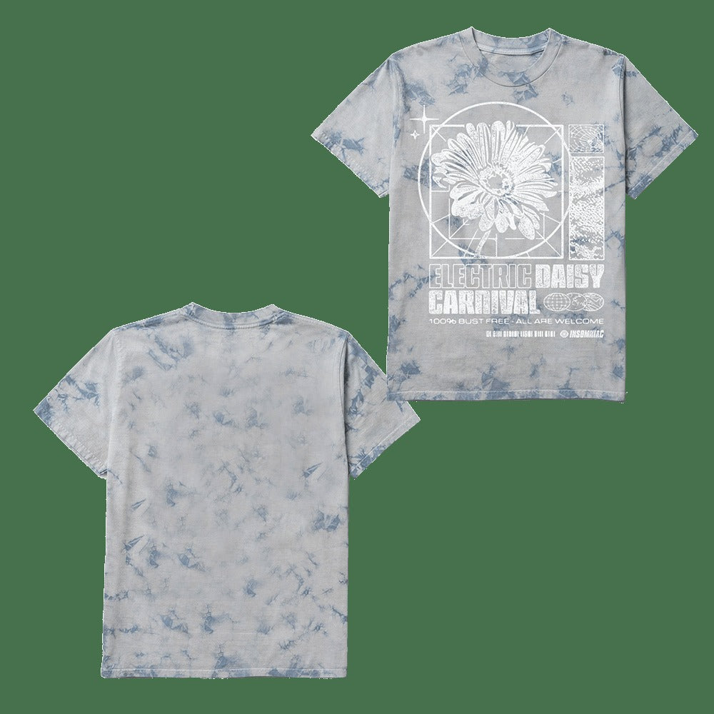 EDC Merch EDC Daisy Spark Tie Dye T-Shirt Music Lovers Gifts For Fans Father's Day Gift for Dad