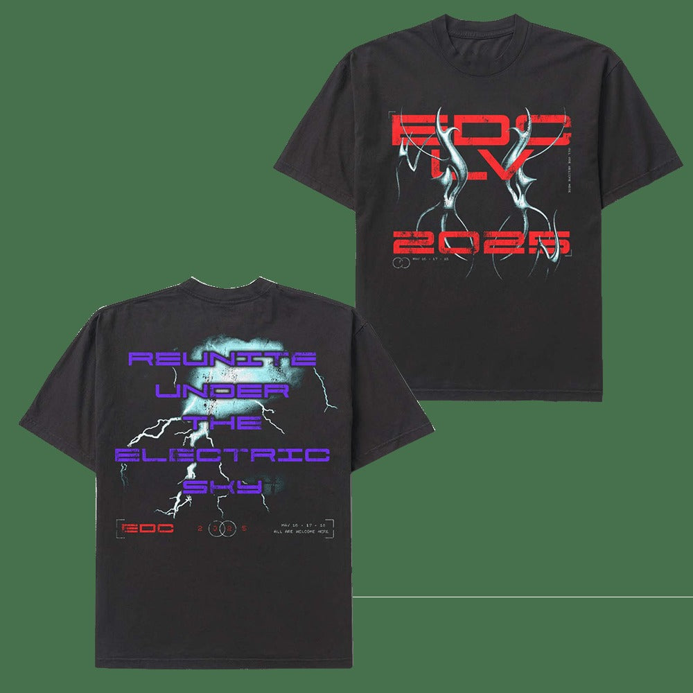 EDC Merch EDC LV 2025 Electric Reunion T-Shirt Gifts For Music Fans Gift Idea for Boyfriend