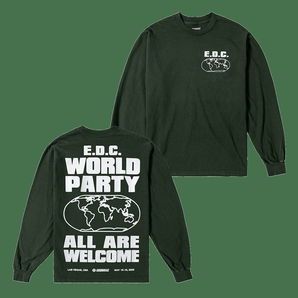 EDC Merch EDC Las Vegas Globe Welcome Sweatshirt Gifts For Music Fans Birthday Gift for Husband