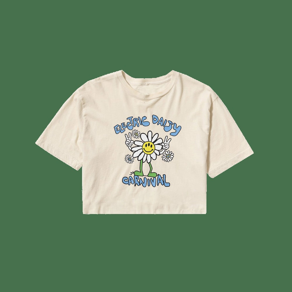 EDC Merch EDC Peace Carnival Cropped T-Shirt Music Lovers Gifts For Fans