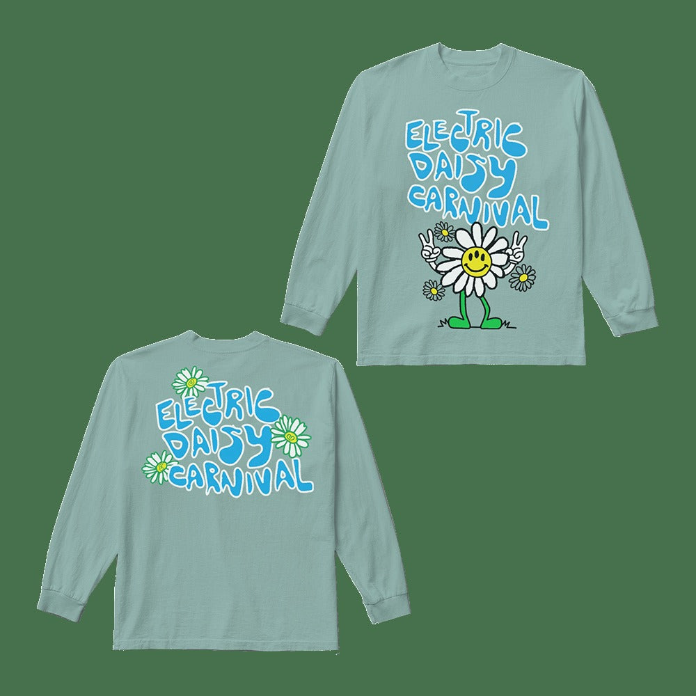 EDC Merch EDC Peace Carnival Long Sleeve T-Shirt Gifts For Music Fans Christmas Gift for Him