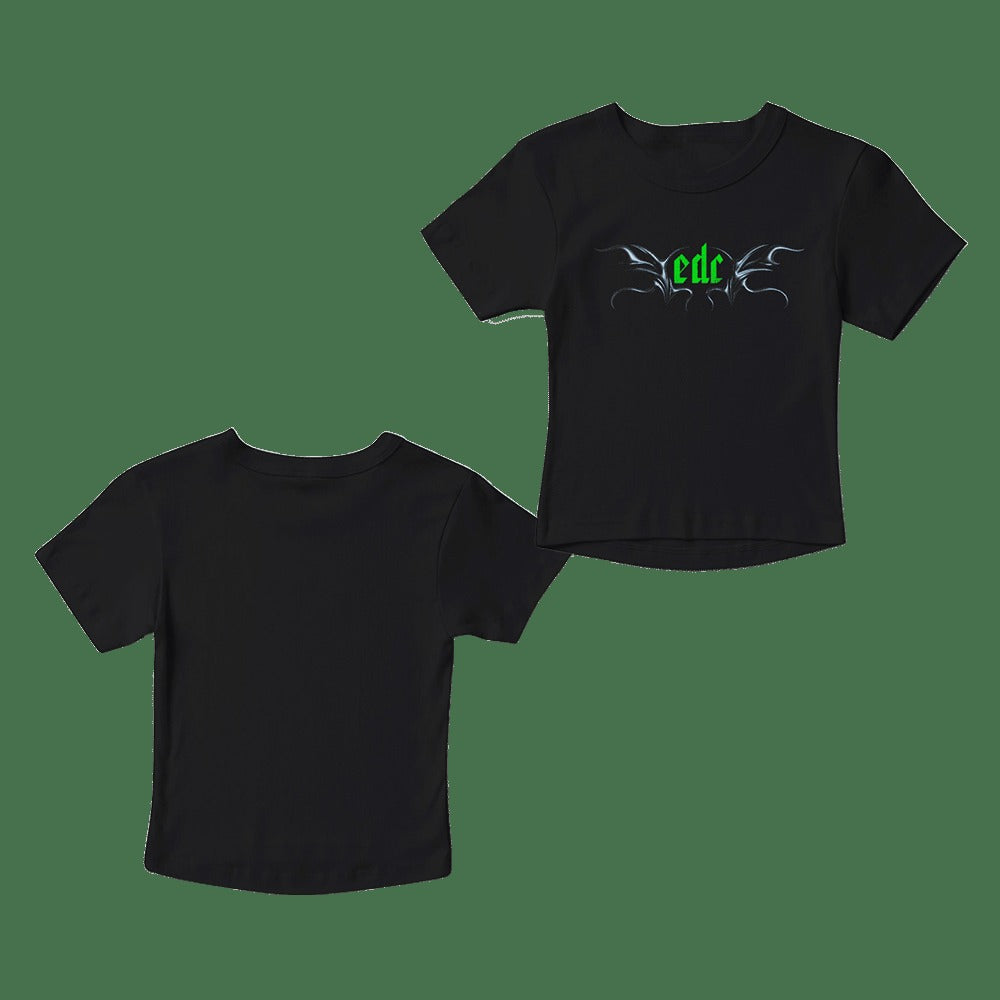 EDC Merch EDC Tribal Chrome Baby Tee Gifts For Music Fans Father's Day Gift for Dad