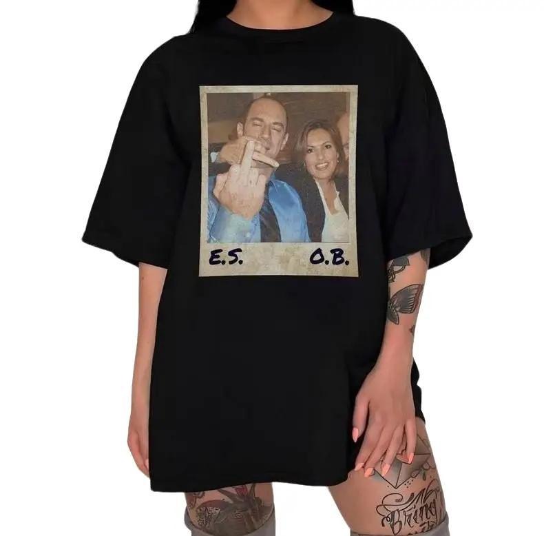 Elliot Stabler And Olivia Benson Shirt, Elliot And Olivia Law And Order SVU Vintage Shirt, Law And Order Shirt, Womenswear Comfort