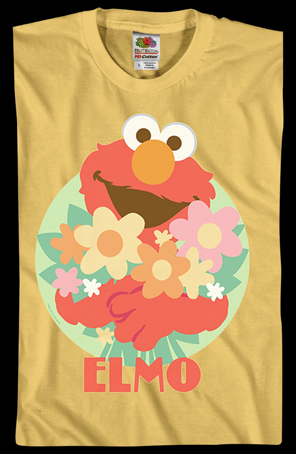 Elmo With Flowers Sesame Street T-Shirt