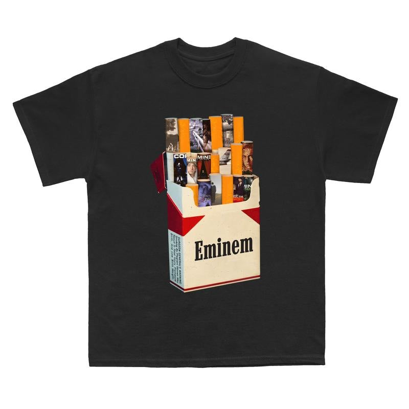 Eminem Rapper Vintage T-shirt, Music Album Graphic Tee, Cigar Lovers Short-Sleeve Unisex T-Shirt, Album Eminem Ver Cigar, Gift for Men and Women