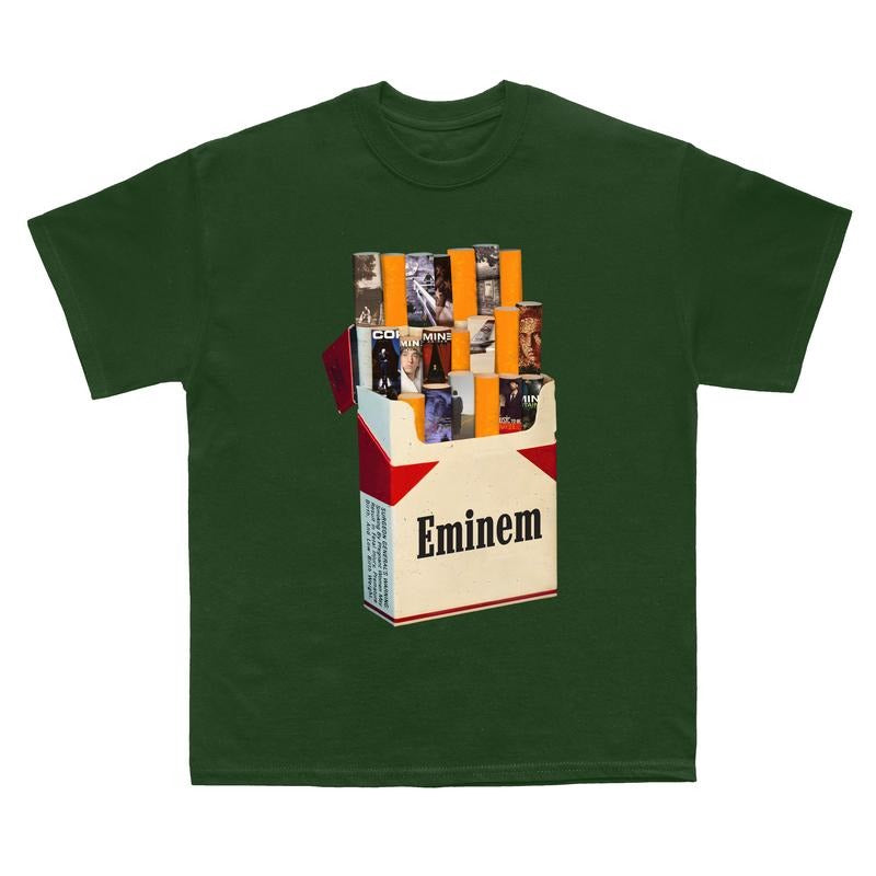 Eminem Rapper Vintage T-shirt, Music Album Graphic Tee, Cigar Lovers Short-Sleeve Unisex T-Shirt, Album Eminem Ver Cigar, Gift for Men and Women