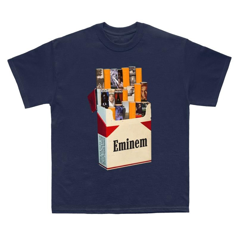 Eminem Rapper Vintage T-shirt, Music Album Graphic Tee, Cigar Lovers Short-Sleeve Unisex T-Shirt, Album Eminem Ver Cigar, Gift for Men and Women