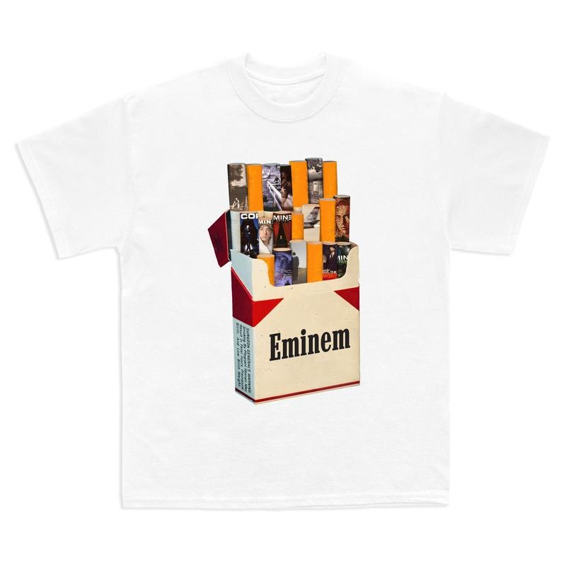 Eminem Rapper Vintage T-shirt, Music Album Graphic Tee, Cigar Lovers Short-Sleeve Unisex T-Shirt, Album Eminem Ver Cigar, Gift for Men and Women