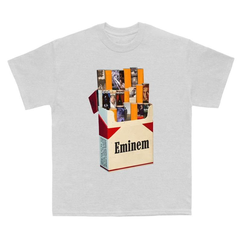 Eminem Rapper Vintage T-shirt, Music Album Graphic Tee, Cigar Lovers Short-Sleeve Unisex T-Shirt, Album Eminem Ver Cigar, Gift for Men and Women