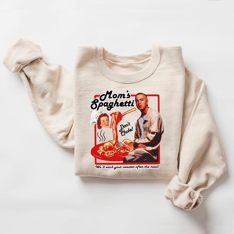 Eminem,mom spaghetti T-Shirt, Rapper Vintage Sweatshirt Hoodie T-shirt