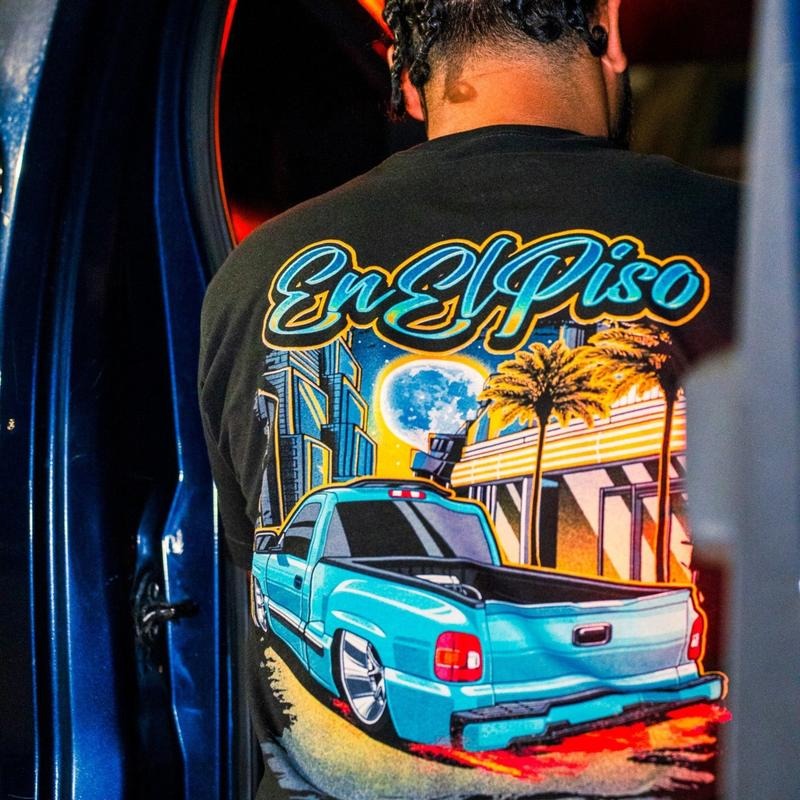 En El Piso 2.0 Car Graphic Tee, Men's Car Enthusiast T-Shirt, Casual Automotive Apparel, Ideal Gift for Car Lovers