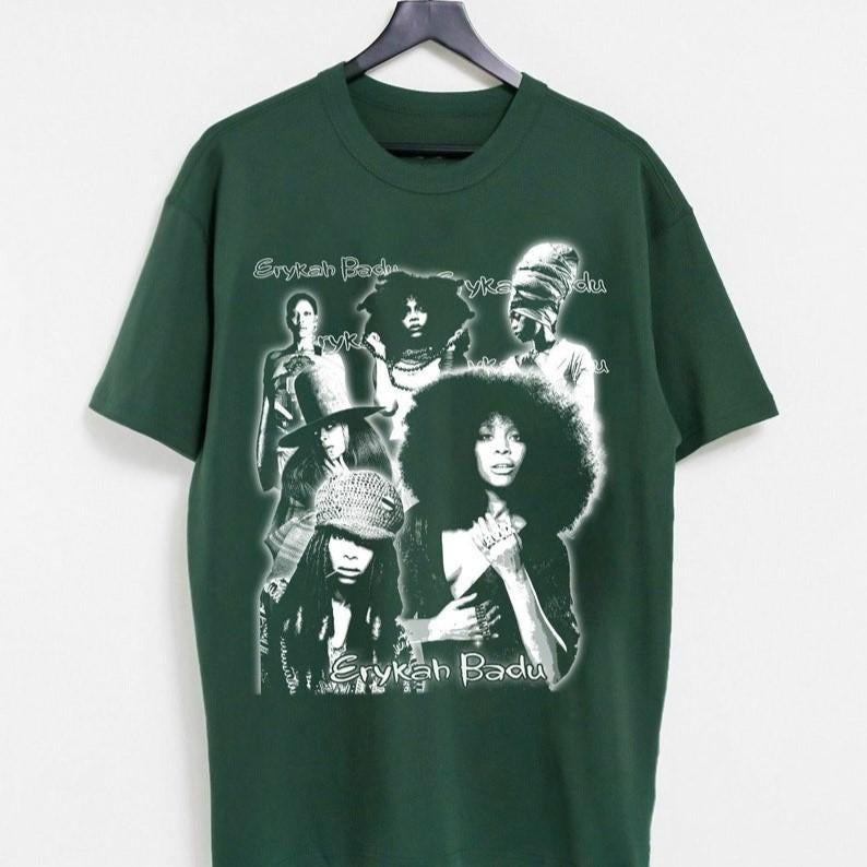 Erykah Badu Graphic Shirt, Gifts for Fans, Erykah Music Rock Tee, Gift For Men Women Shirt