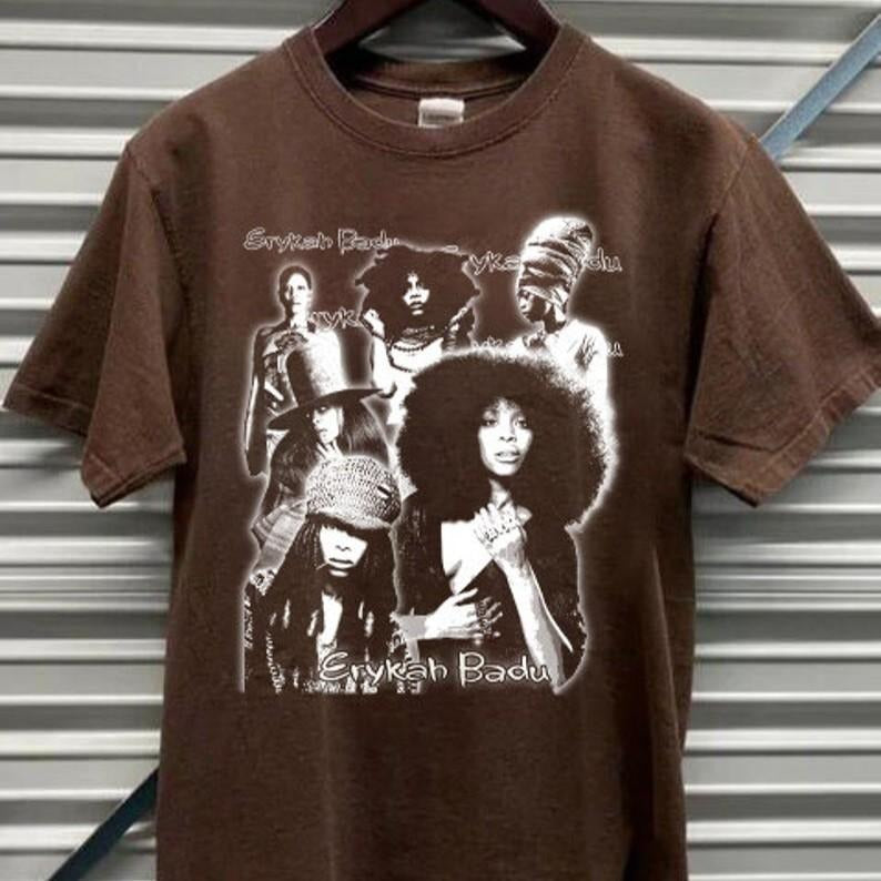 Erykah Badu Graphic Shirt, Gifts for Fans, Erykah Music Rock Tee, Gift For Men Women Shirt