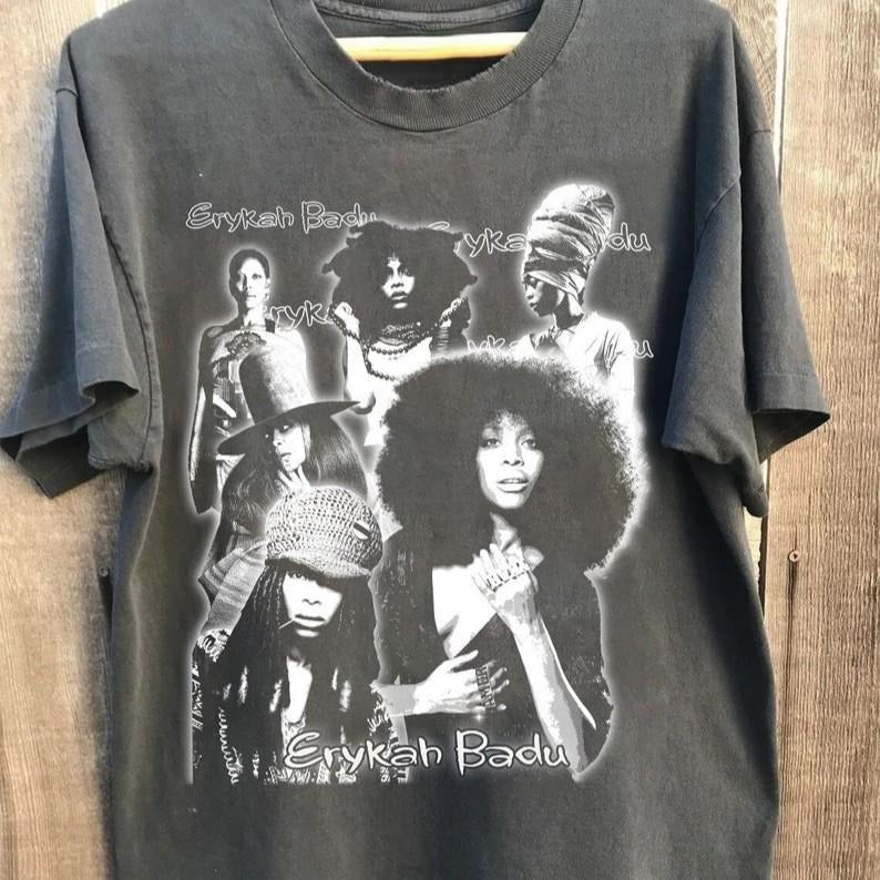 Erykah Badu Graphic Shirt, Gifts for Fans, Erykah Music Rock Tee, Gift For Men Women Shirt