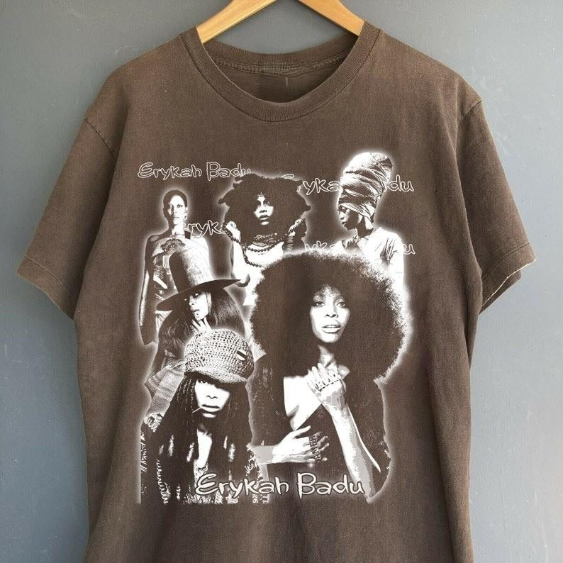 Erykah Badu Graphic Shirt, Gifts for Fans, Erykah Music Rock Tee, Gift For Men Women Shirt