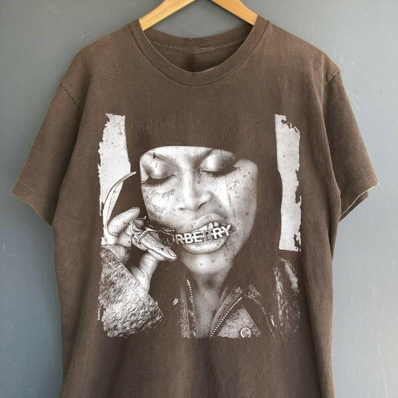 Erykah Badu Shirt, Erykah Badu Unisex Cotton T-shirt, Hip-Hop Retro Graphic Shirt, Gift For Fan Classic Fabric