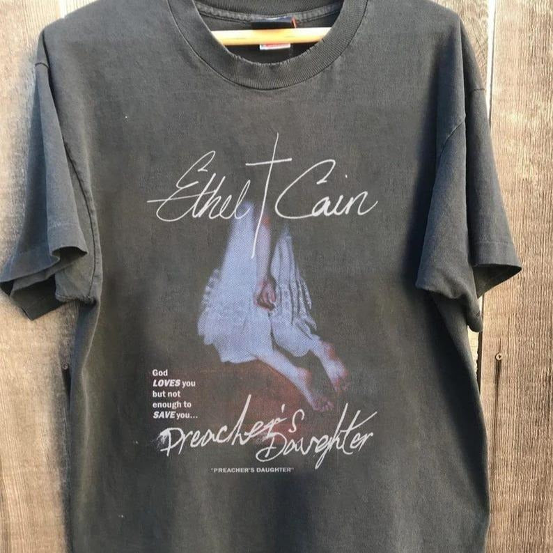 Ethel Cain 90s Vintage Shirt, Ethel Black Metal T-shirt, Preacher's Daughter Graphic Unisex Top Tee Shirt