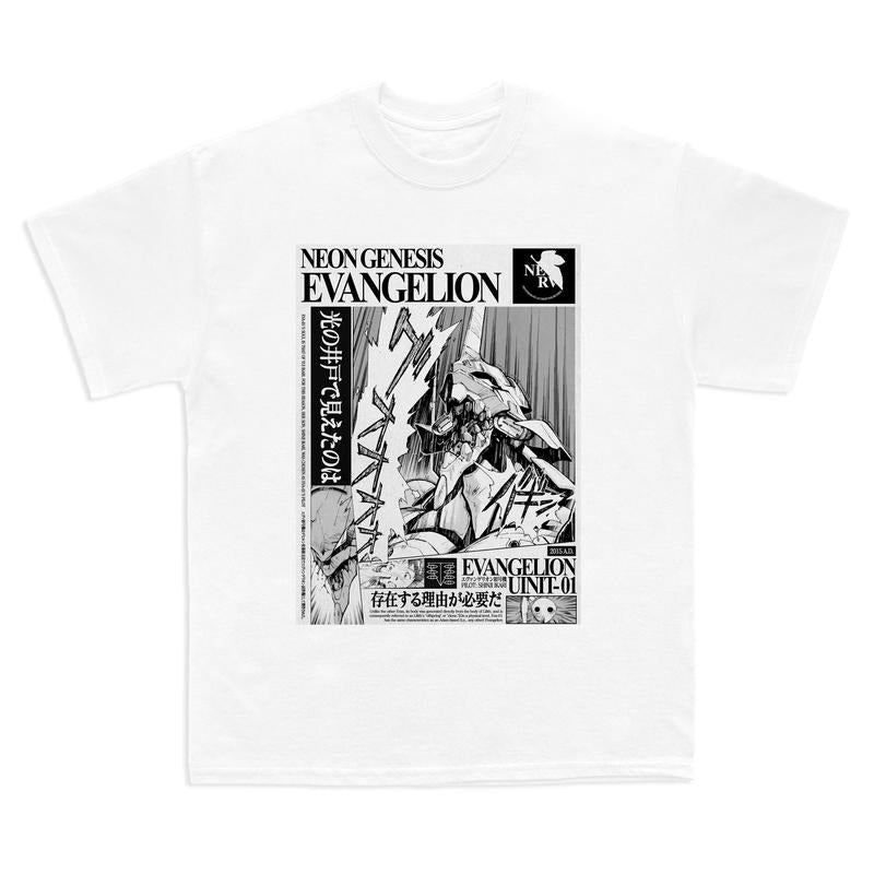 Evangelion Art Vintage shirt, Neon Genesis Evangelion Shirt, Retro EVA Tee, Unisex Anime Vintage Tee, Vintage anime tees, 2000s clothes Menswear Top style 001