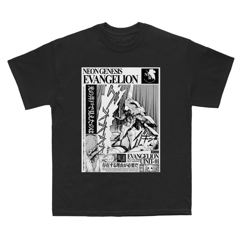 Evangelion Art Vintage shirt, Neon Genesis Evangelion Shirt, Retro EVA Tee, Unisex Anime Vintage Tee, Vintage anime tees, 2000s clothes Menswear Top style 001