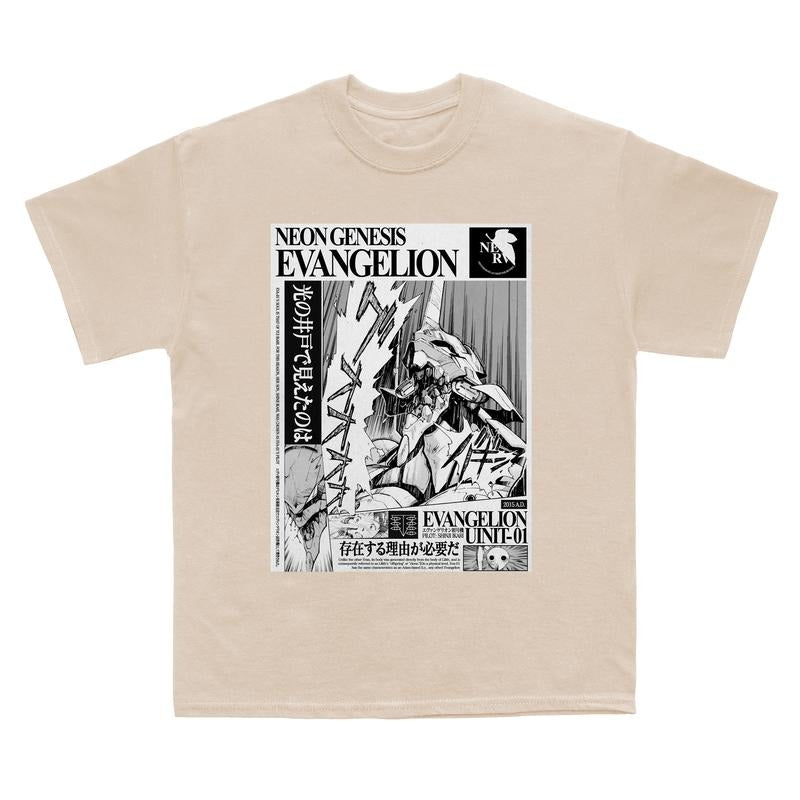 Evangelion Art Vintage shirt, Neon Genesis Evangelion Shirt, Retro EVA Tee, Unisex Anime Vintage Tee, Vintage anime tees, 2000s clothes Menswear Top style 001