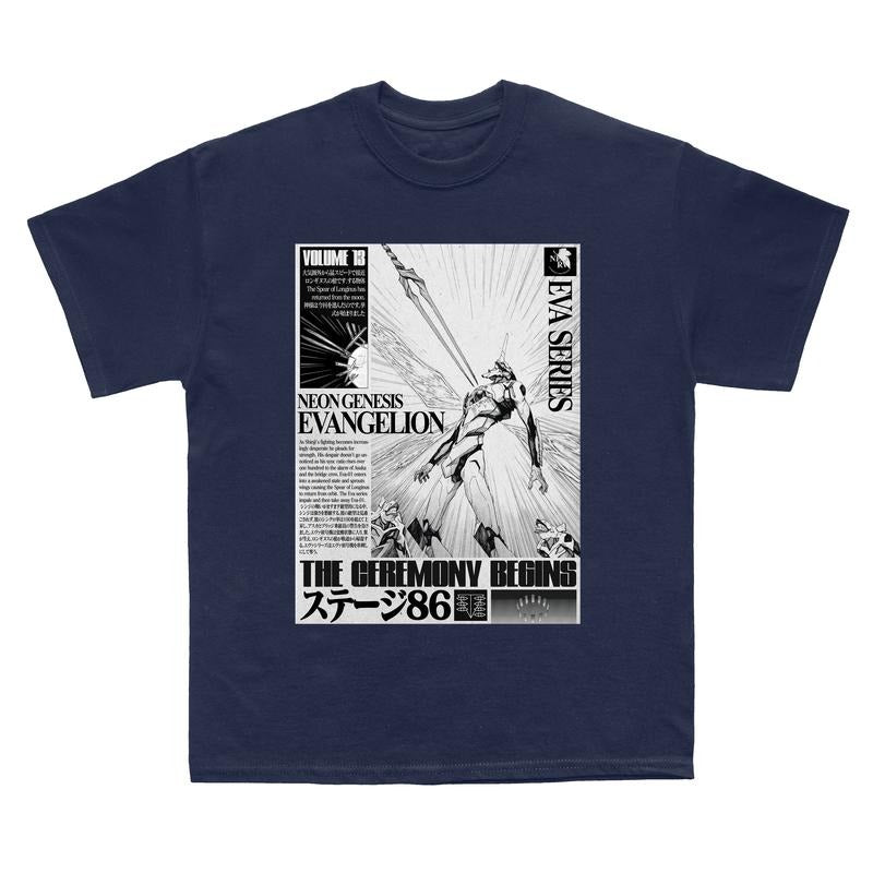 Evangelion Art Vintage shirt, Neon Genesis Evangelion Shirt, Retro EVA Tee, Unisex Anime Vintage Tee, Vintage anime tees, 2000s clothes Menswear Top style 002