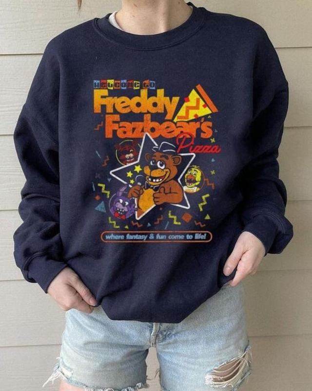 FNAF Freddy's Radical Retro Tee, Freddy's Pizza Aesthetic Inspired Tee, FNAF Shirt - Unisex T-Shirt, Hoodie, Sweatshirt for Men Women bow trend