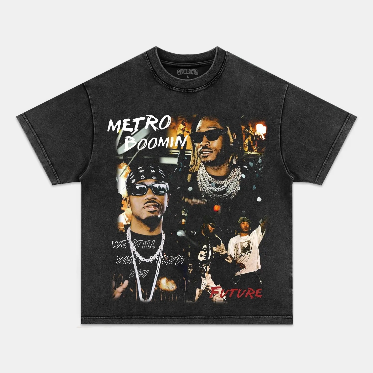 FUTURE & METRO BOOMIN VINTAGE TEE Style002