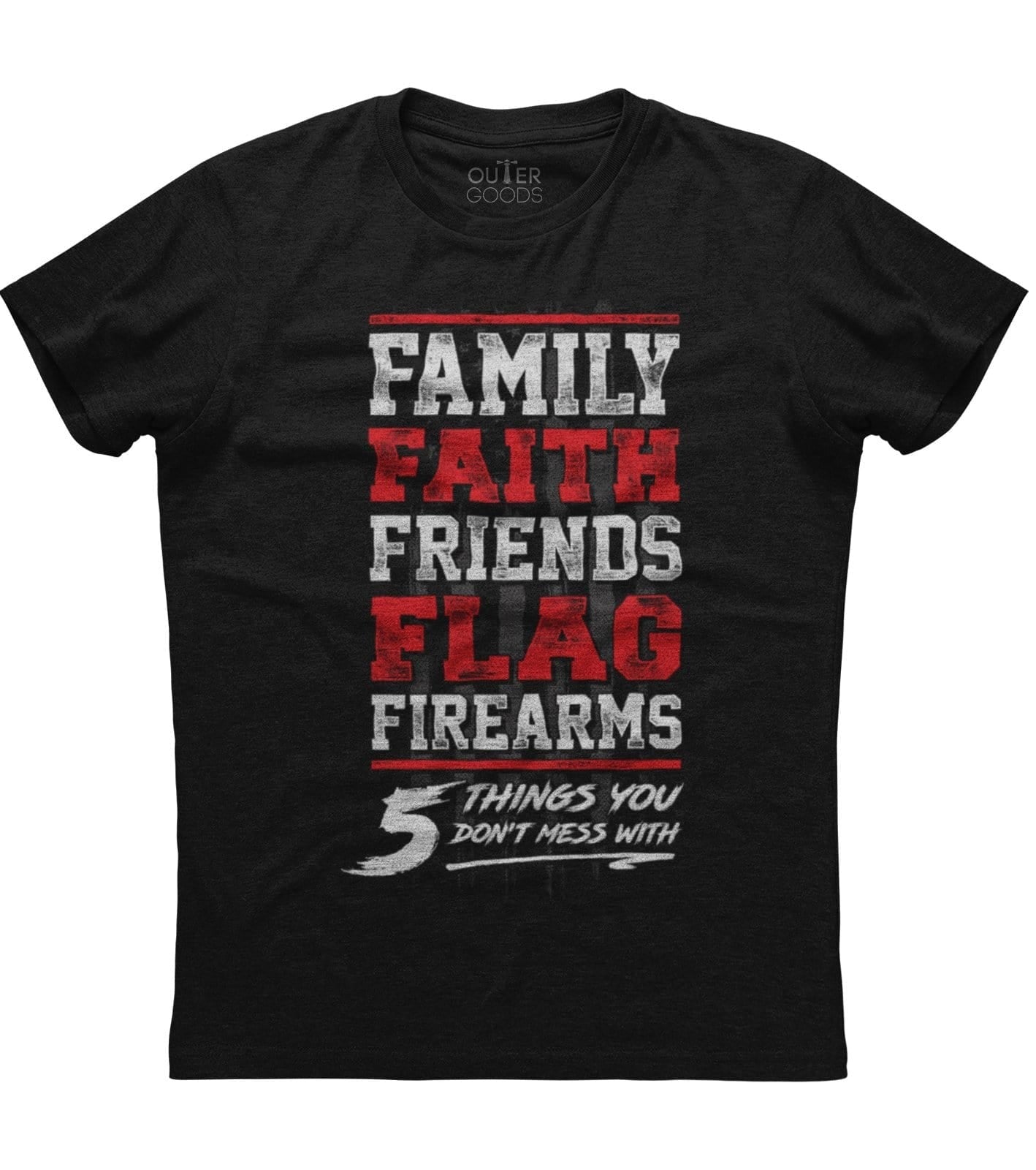Family Faith Friends Flag Firearms T-Shirt (O)