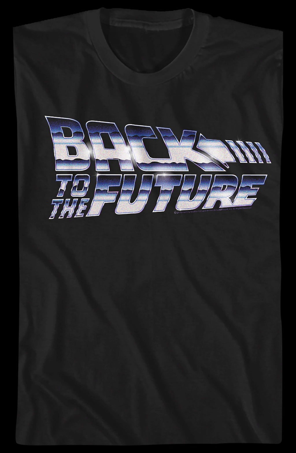 Faux Chrome Logo Back To The Future T-Shirt