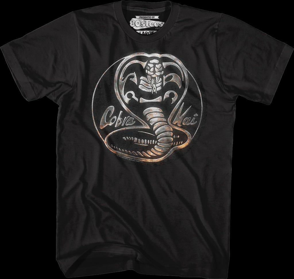 Faux Chrome Logo Cobra Kai T-Shirt