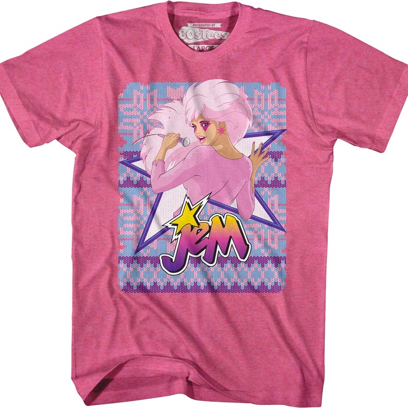 Faux Knit Jem Christmas T-Shirt