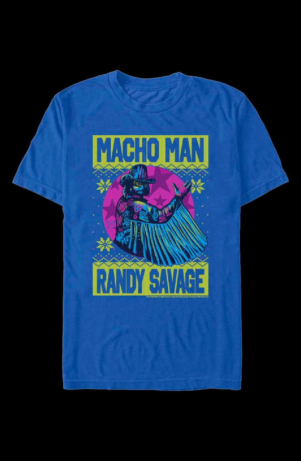 Faux Ugly Christmas Sweater "Macho Man" Randy Savage T-Shirt